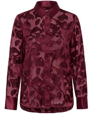 Inwear Overhemden ,Rood ,Polyester Leonore Shirt Premium