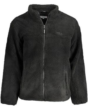 Fila Giacca sportiva nera con ricamo - Nero