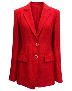 Maliparmi Jassen ,Rood ,Linnen Giacca