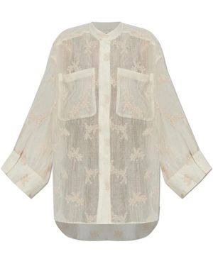 Munthe Overhemden ,Fortunato Shirt - Naturel