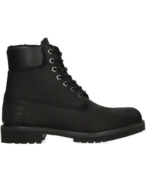 Timberland Schoenen ,Zwart ,Leer Premium 15.24 Cm Waterdichte Boot