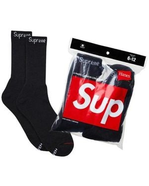 Supreme Crew Socks - Rood