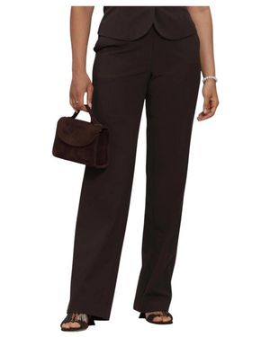 Ibana Broeken ,Bruin ,Leer Pava Broek - Zwart
