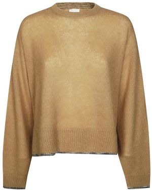 C.T.Plage Round-Neck Knitwear - Natural
