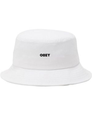 Obey Accessoires ,Wit ,Katoen Cappello Da Pescatore