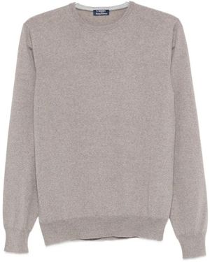 Barba Napoli Round-Neck Knitwear - Grijs