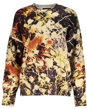 Desigual Truien & Vesten ,Veelkleurig ,Jers Camouflage Sweater - Meerkleurig