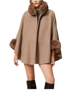 Twinset Jassen ,Mantels - Bruin