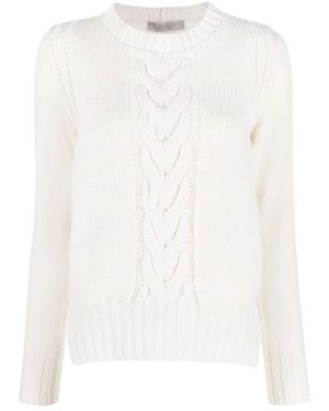 D.exterior Round-Neck Knitwear - Bianco