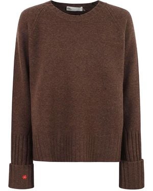 Tory Burch Round-Neck Knitwear - Marrón