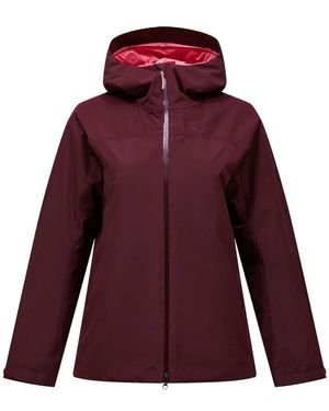 Peak Performance Fitness ,Rood ,Gewatteerde Outdoorjas - Paars