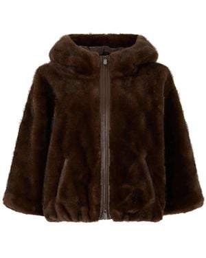 Pinko Faux Fur & Shearling Jackets - Marrone
