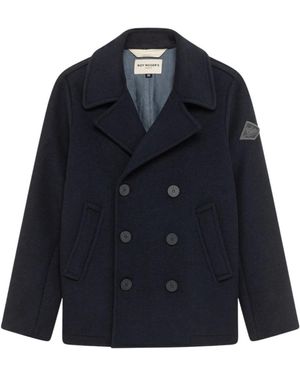 Roy Rogers Double-Breasted Coats - Blue