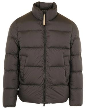 Woolrich Jassen ,Zwart ,Leer Cloud Eagle Jacket - Grijs