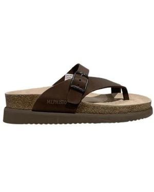 Mephisto Flip Flops - Marron