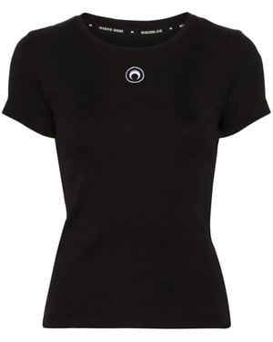 Marine Serre T-Shirts - Black