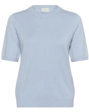 Kaffe Round-Neck Knitwear - Blu
