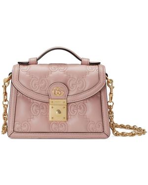 Gucci Matelassé Schultertasche - Pink