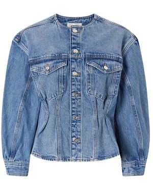 FRAME Das Taillierte Kragenlose Jackett - Blau
