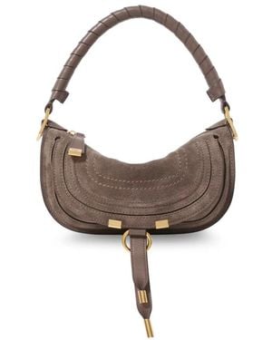 Chloé Charms Schultertasche - Braun
