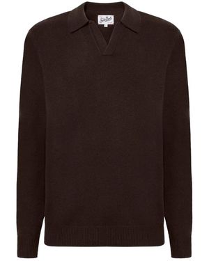 MC2 Saint Barth V-Neck Knitwear - Marrón