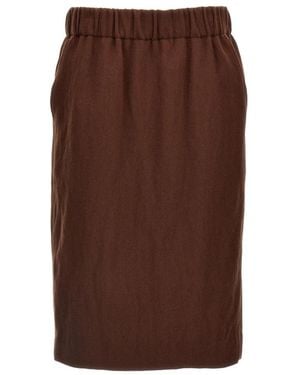 Dries Van Noten Midi Skirts - Marron
