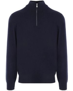 Brunello Cucinelli Truien & Vesten ,Blauw ,Cashmere Truien