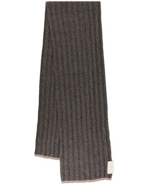Brunello Cucinelli Rippstrickschal - Braun