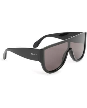 Alaïa Shield Sonnenbrille - Schwarz
