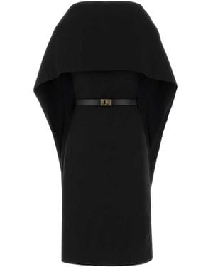 Ferragamo Midi Dresses - Black