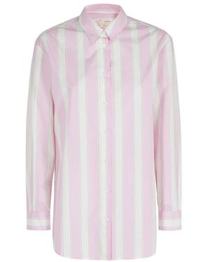 MC2 Saint Barth Overhemden ,Roze ,Katoen Brigitte Shirt - Paars