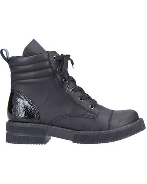 Rieker Lace-Up Boots - Blue