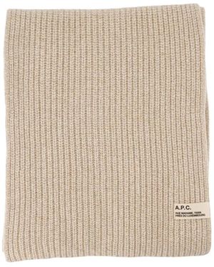 A.P.C. Accessoires ,Wol Sasha Sjaal - Naturel