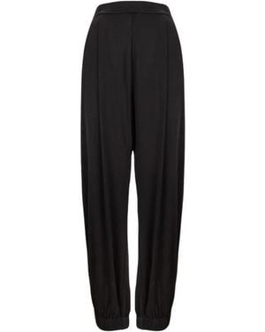 Elisabetta Franchi Tapered Trousers - Black