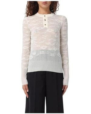 Bottega Veneta Round-Neck Knitwear - Grigio