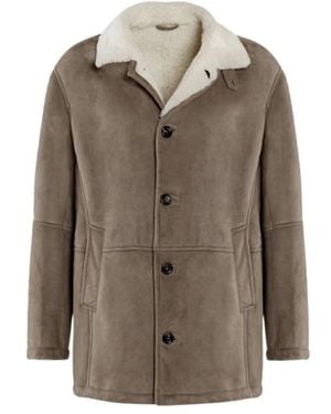 Gimo's Single-Breasted Coats - Brown