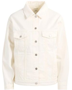 Anine Bing Denim Jackets - White