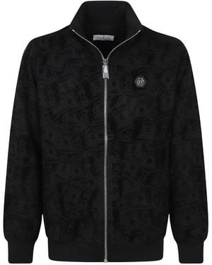 Philipp Plein Zip-Throughs - Nero