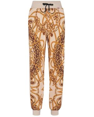 Philipp Plein Broeken ,Katoen Joggingbroek New Baroque - Metallic