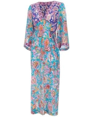 RIXO London Wrap Dresses - Azul