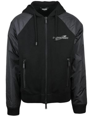 DSquared² Collegejack College Van Sweatstof - Zwart