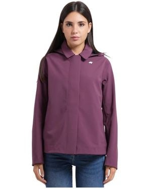 K-Way Jassen ,Paars ,Polyester Bleizou Jas