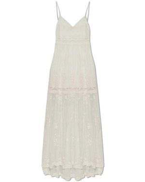 LoveShackFancy Valmy Besticktes Tüll-Maxikleid - Weiß