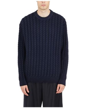 Barena Round-Neck Knitwear - Blue