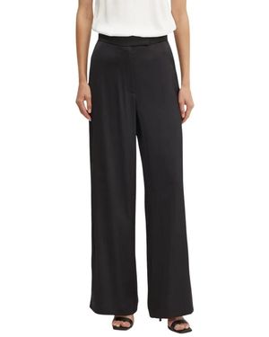 IVY & OAK Wide Trousers - Negro