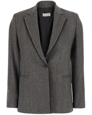 Antonelli Gotland Single-Breasted Blazer - Grijs