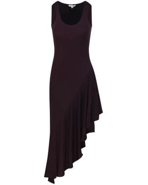 Alaïa Asymmetrisches Fließendes Jersey-Kleid - Blau