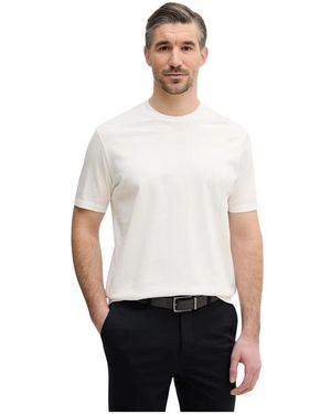 Paul & Shark T-Shirt Met Logo-Detail - Wit
