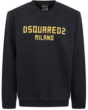 DSquared² Milano Cool Fit Crewneck Sweatshirt - Blauw