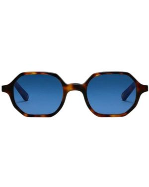 Lgr Accessoires ,Bruin ,Zanzibar Zonnebril - Blauw